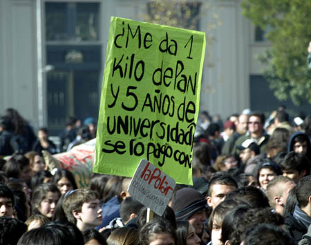 Manifestación en Santiago